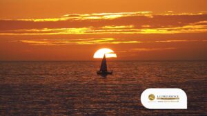 Soirée en mer Coucher de Soleil