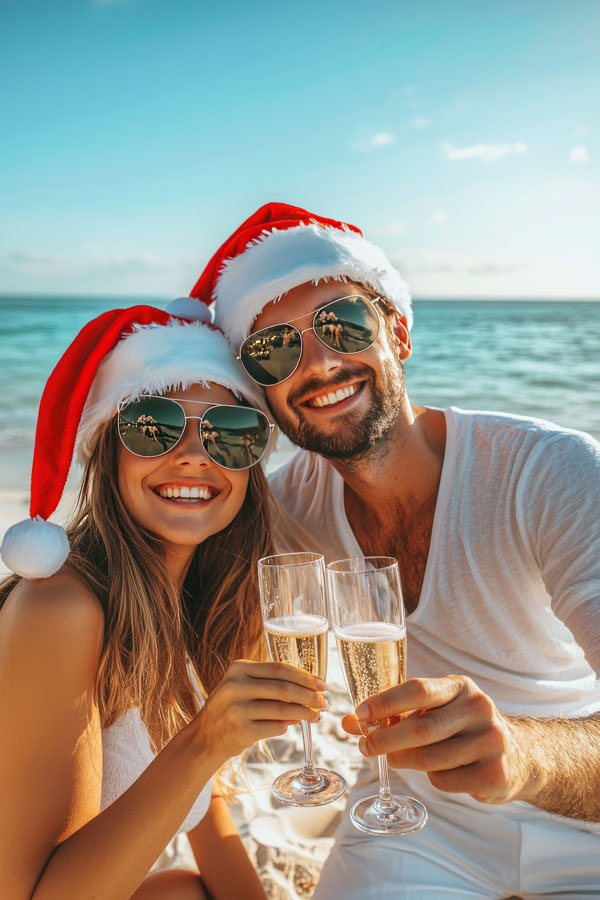 couple cadeau de Noël catamaran